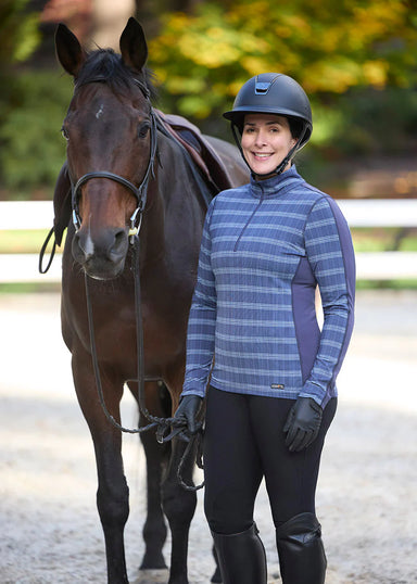 Stretch Plaid 1/4 Zip Shirt - Equine Exchange Tack Shop