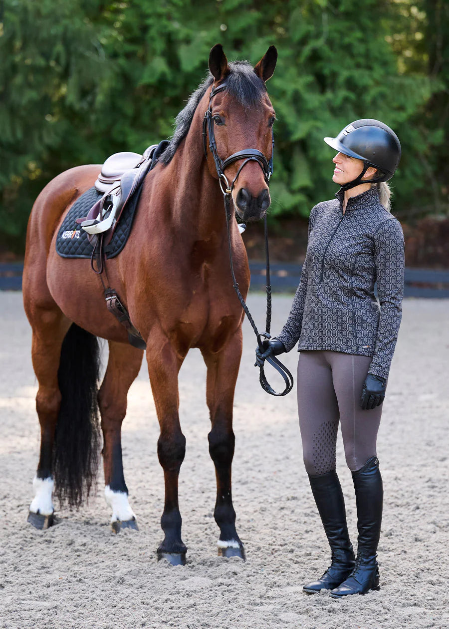 Snaffle Links Fleece Half Zip Shirt - Equine Exchange Tack Shop