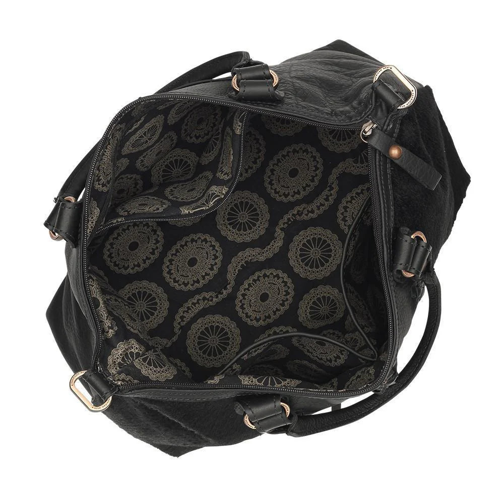 CowTown Small Zip Top Convertible Satchel  