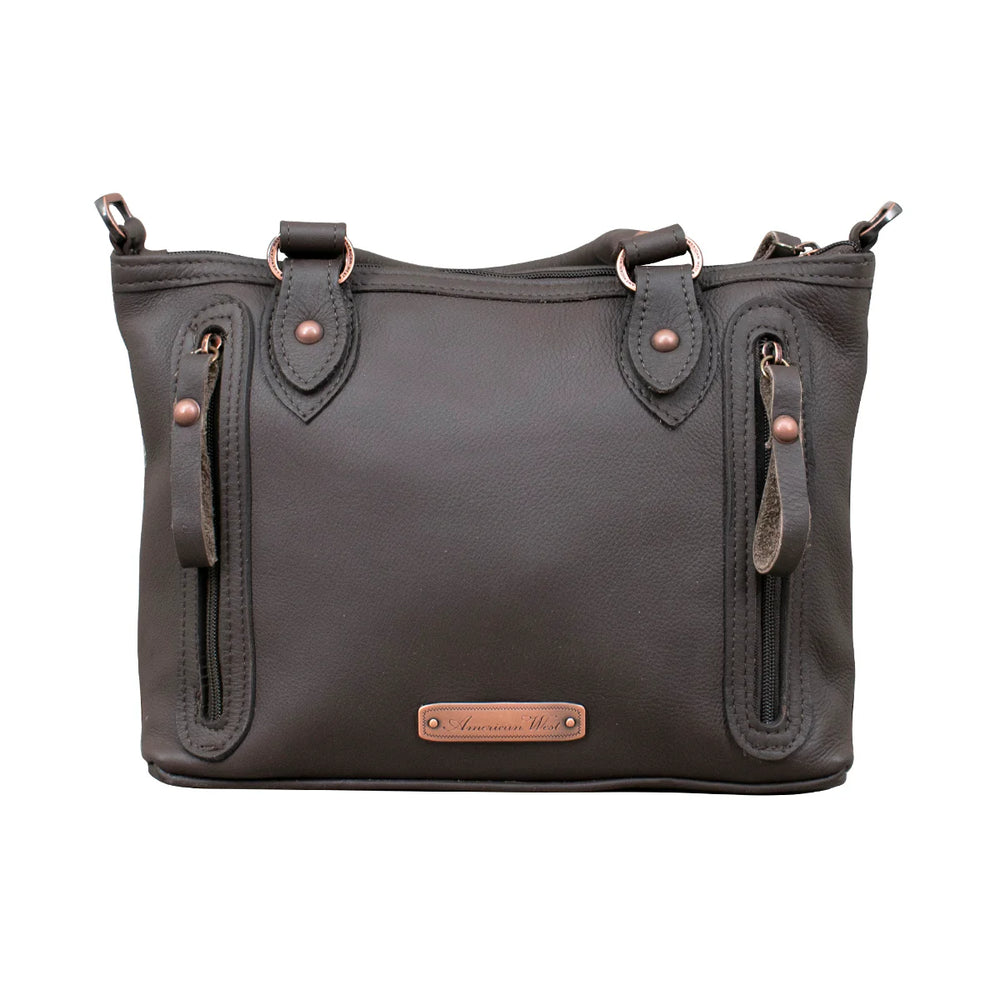 CowTown Small Zip Top Convertible Satchel  