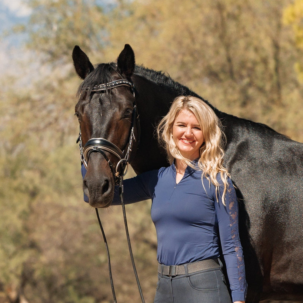 The Eiffel Tower Black Leather Dressage Bridle