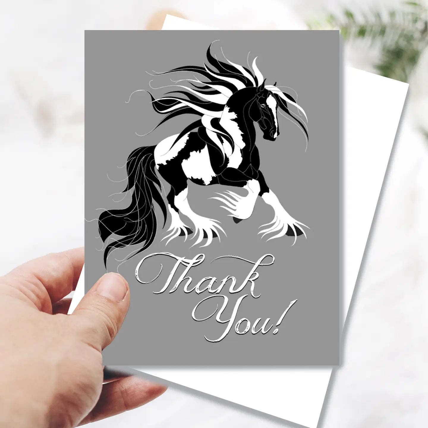 Thank You Card - Gypsy Vanner