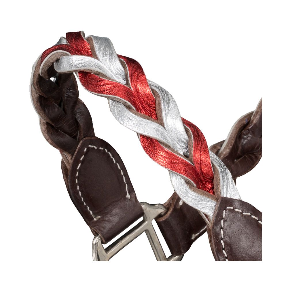 Tough1 Patriotic Braided Leather Halter