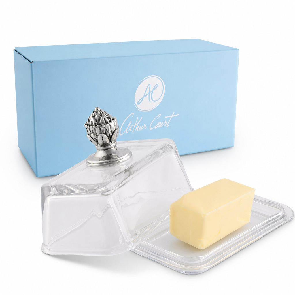 Glass Butter Dish - Concho  