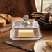 Glass Butter Dish - Concho  