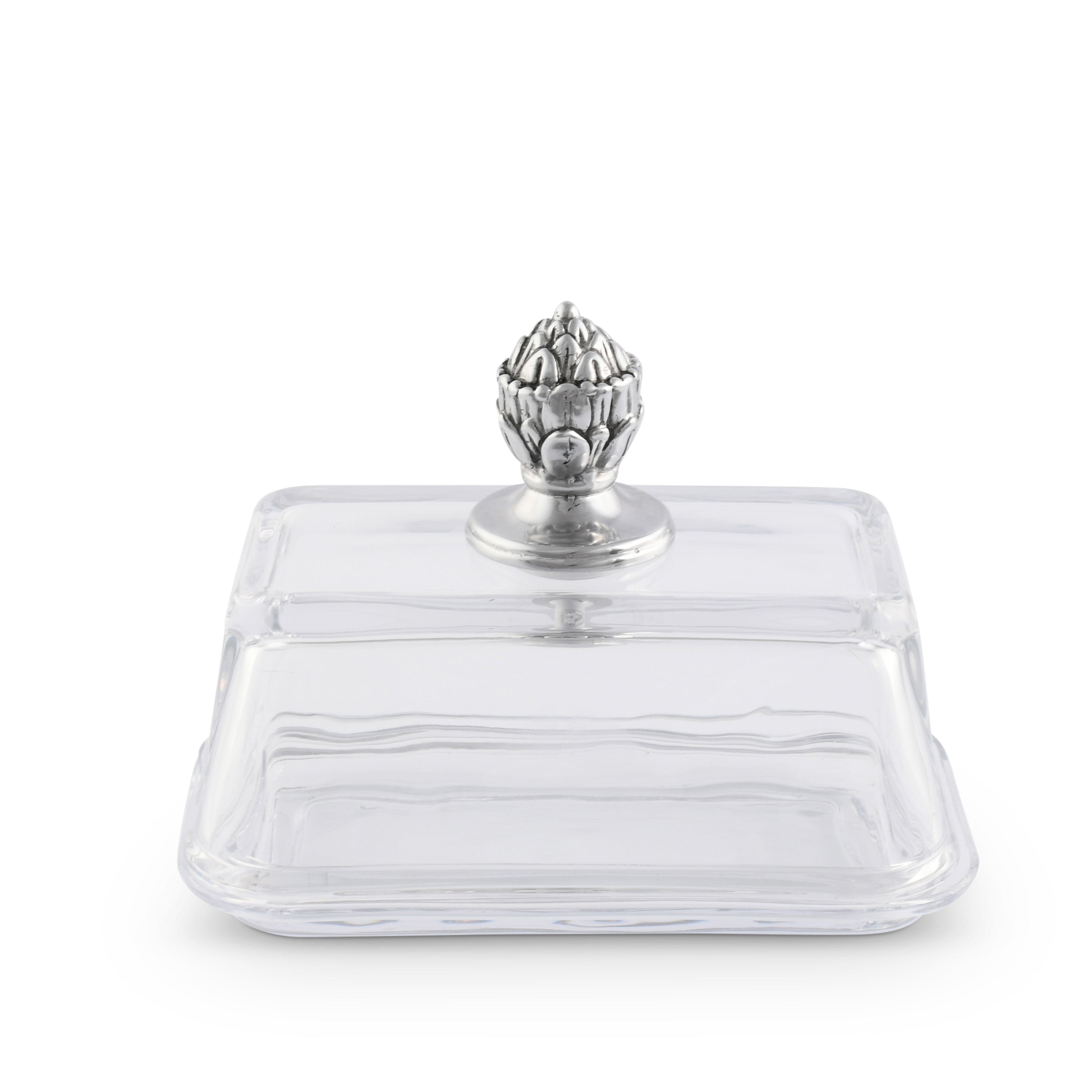 Glass Butter Dish - Concho  