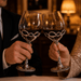 Equestrian Pair of Wine Glasses  