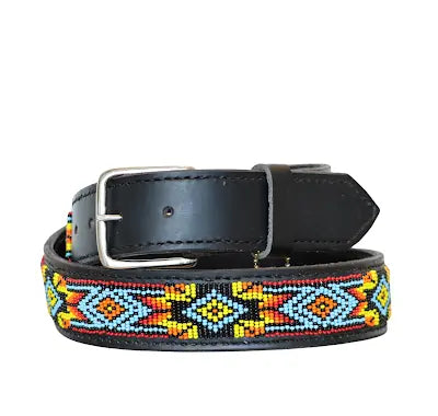 Cassidy Beaded Belt Wide Width The Aztec Collection