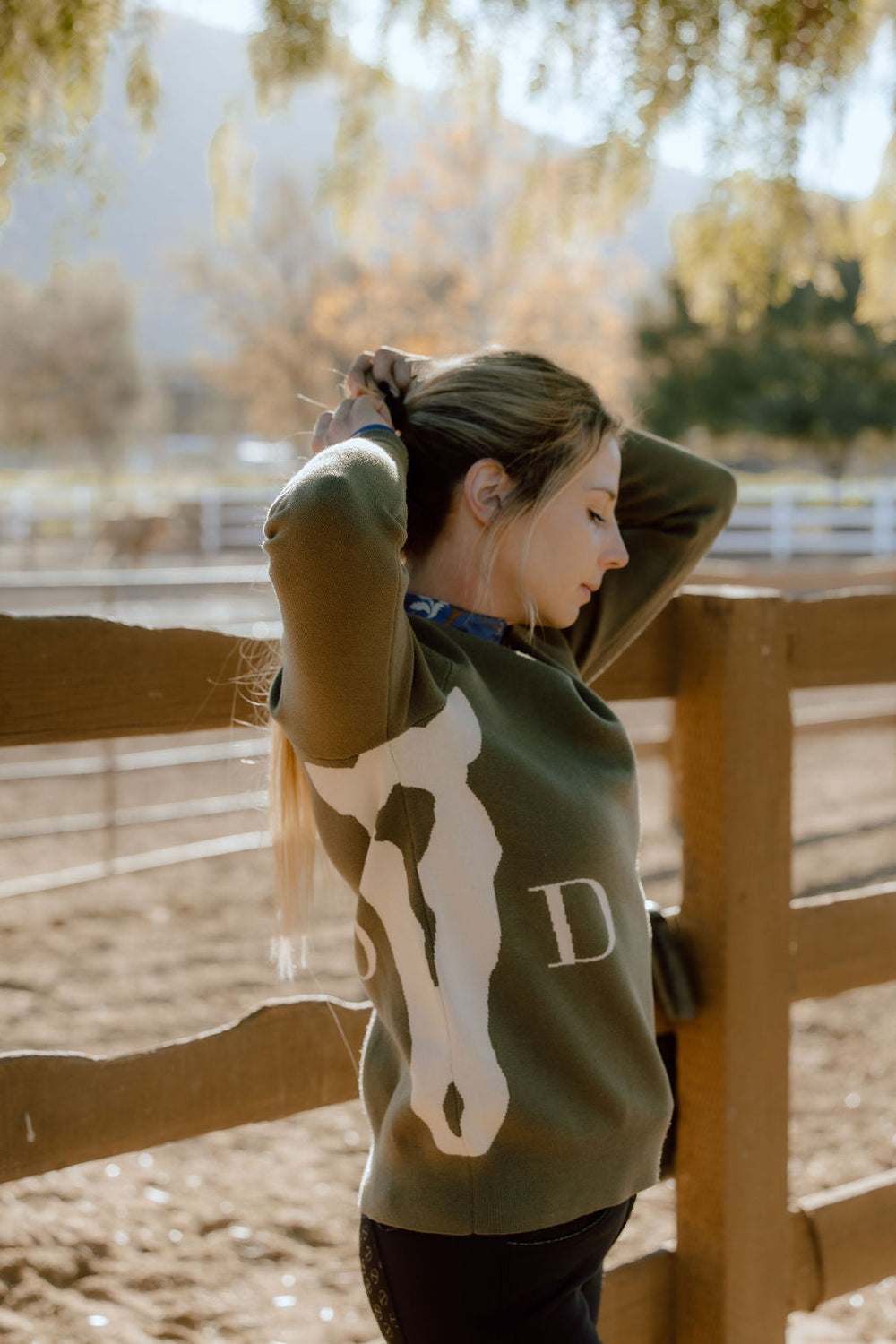 The Deinhardt HERITAGE Sweater - Vintage Green - Equine Exchange Tack Shop