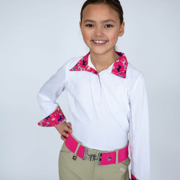 Romfh Kids Sarah Long Sleeve Show Shirt - Equine Exchange Tack Shop