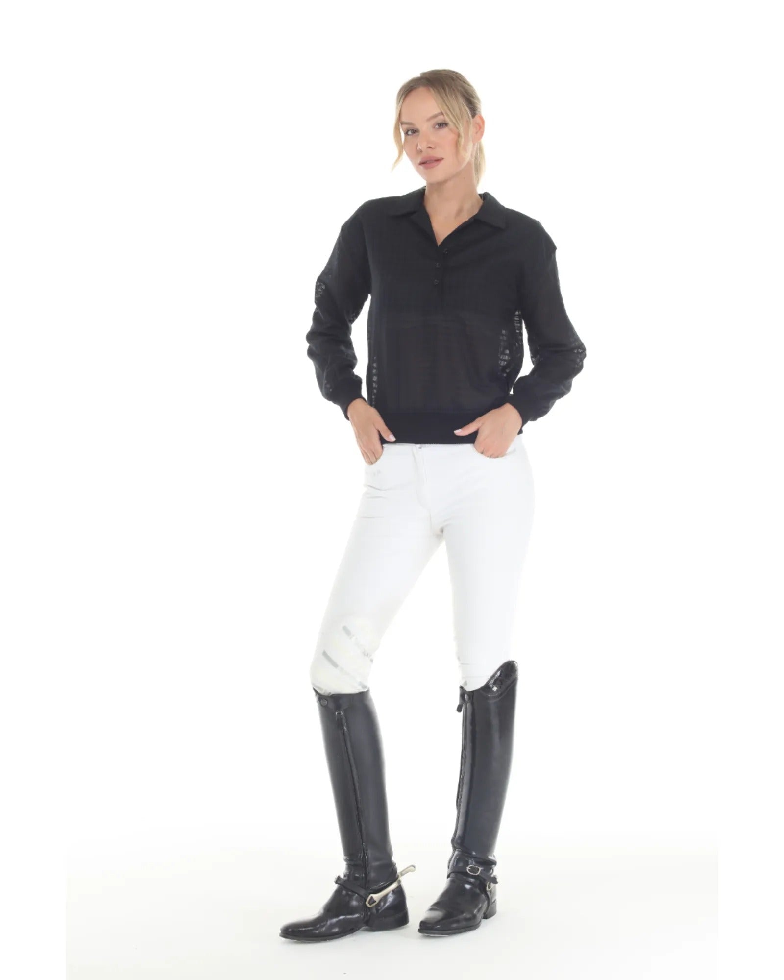 BellEq™ SUNDAE Women's Blouse - Blackberry - Equine Exchange Tack Shop