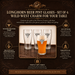 Longhorn Beer Pint Glasses - Set of 4  