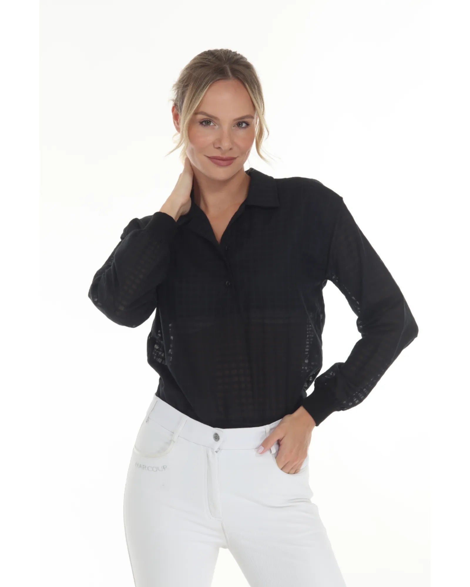 BellEq™ SUNDAE Women's Blouse - Blackberry - Equine Exchange Tack Shop