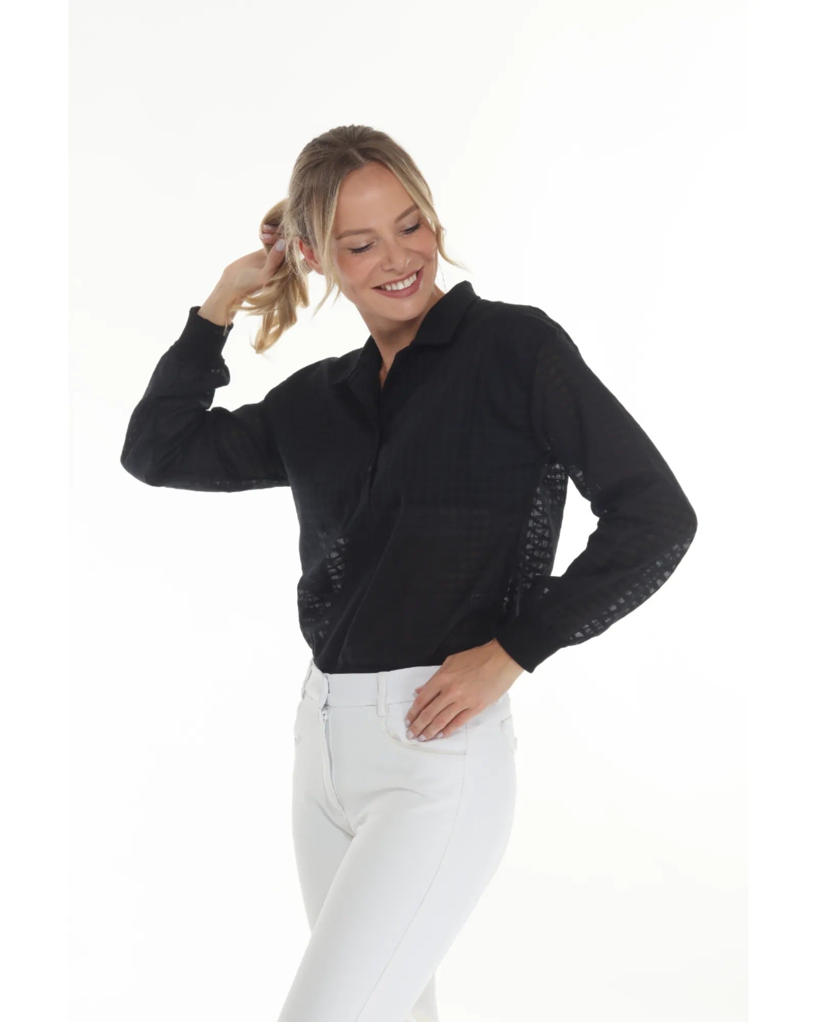 BellEq™ SUNDAE Women's Blouse - Blackberry - Equine Exchange Tack Shop