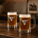 Longhorn Beer Mugs - Set of 2  
