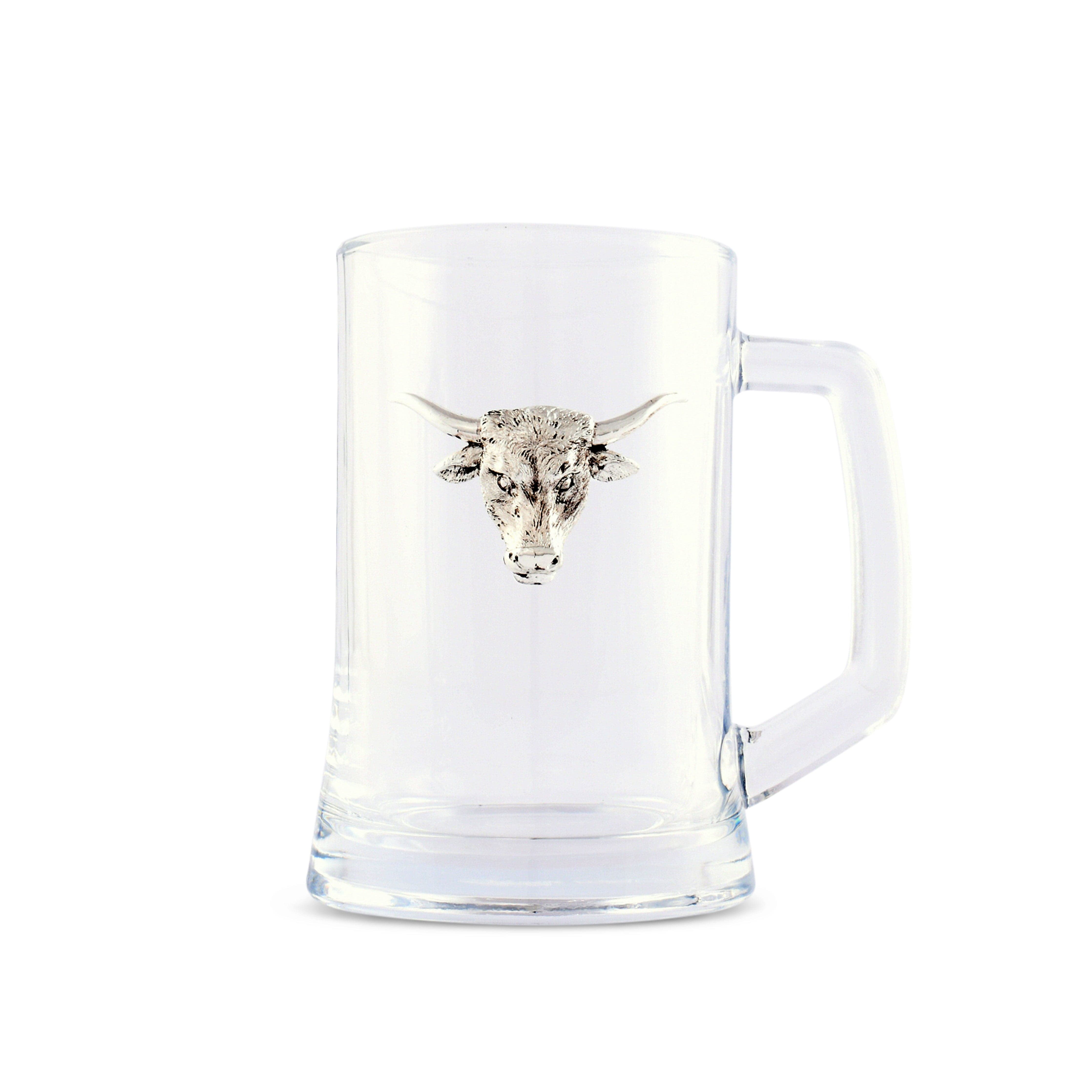 Longhorn Beer Mugs - Set of 2  