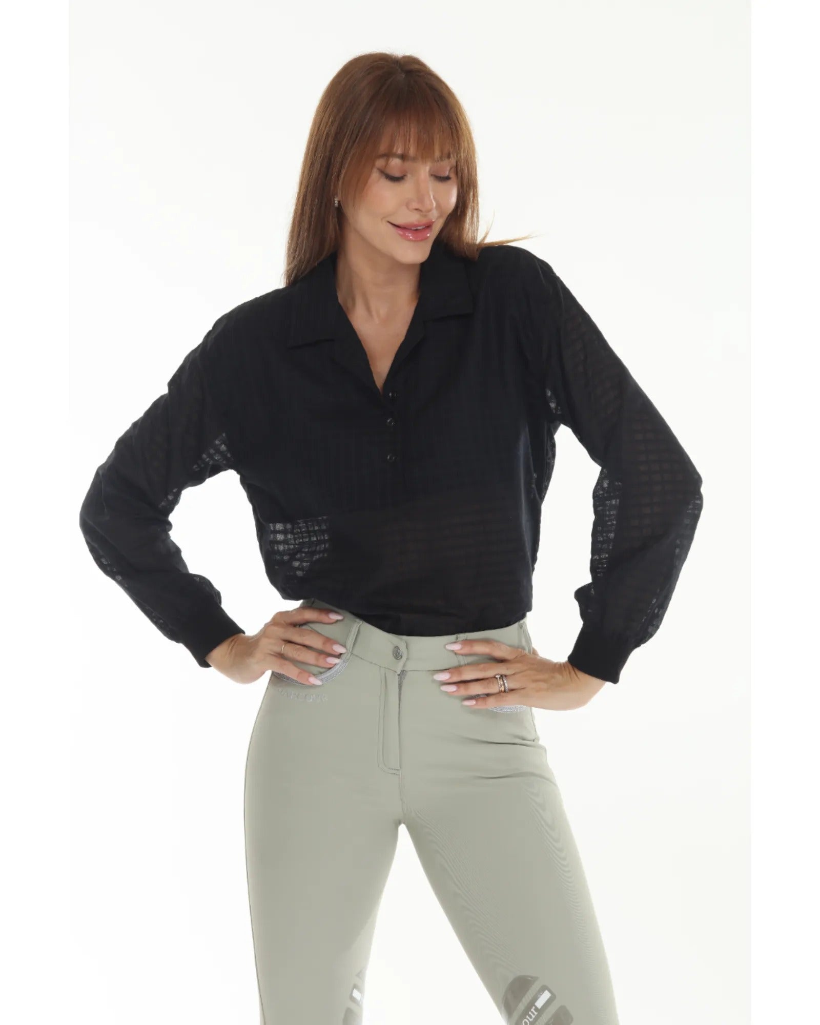 BellEq™ SUNDAE Women's Blouse - Blackberry - Equine Exchange Tack Shop