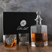 Western Concho Decanter Set with Glasses  