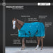 1200D 180G Medium Weight Waterproof & Breathable Adjustable Yearling Winter Turnout Blanket - Equine Exchange Tack Shop
