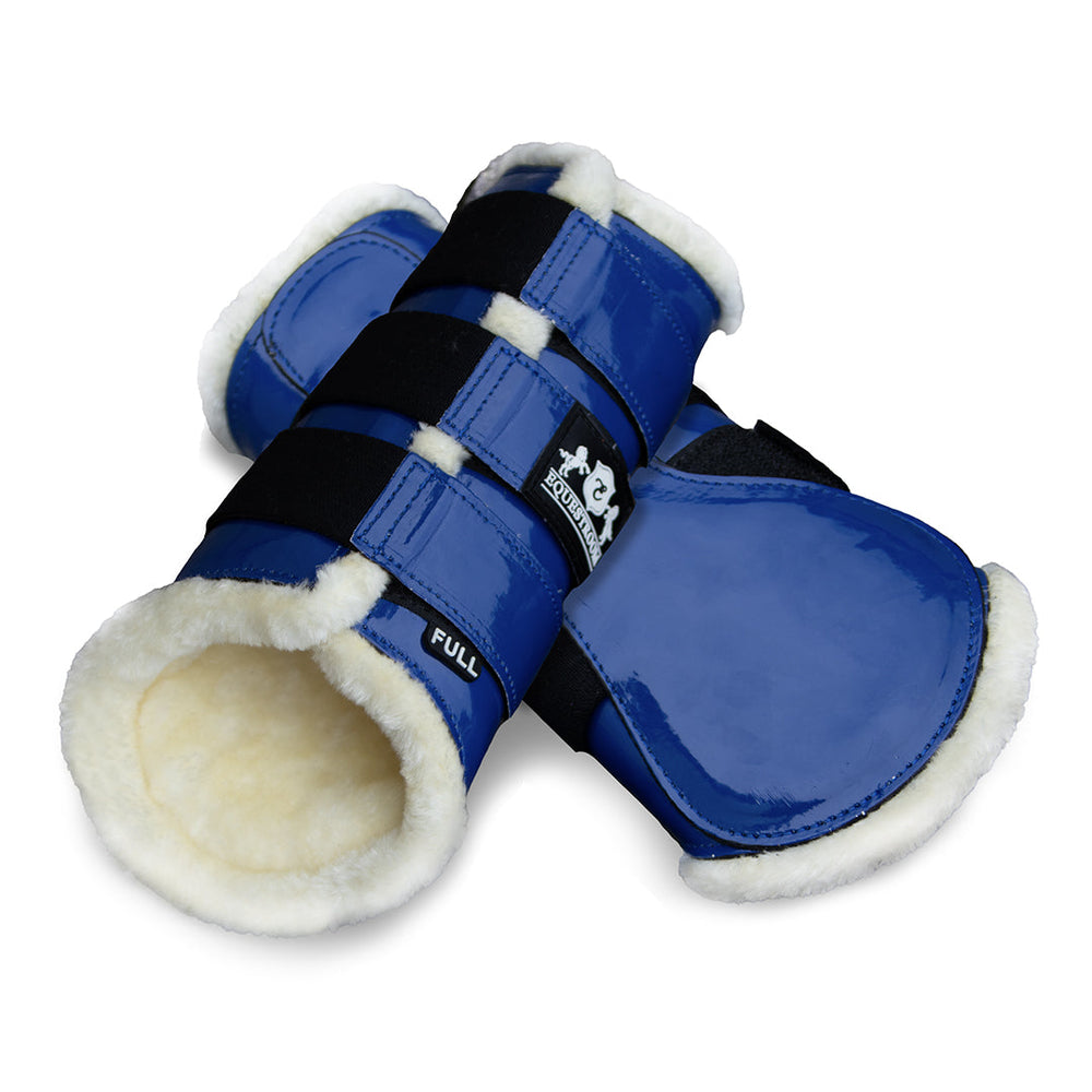 Majorelle Blue Brushing Boots - Equine Exchange Tack Shop