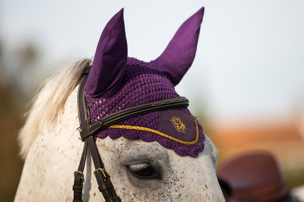 Dark Orchid Fly Hat - Equine Exchange Tack Shop