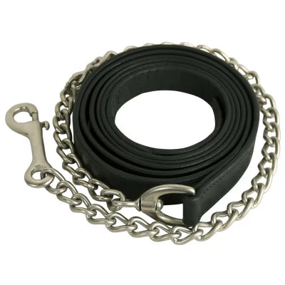 Leather Lead With 30in Chain