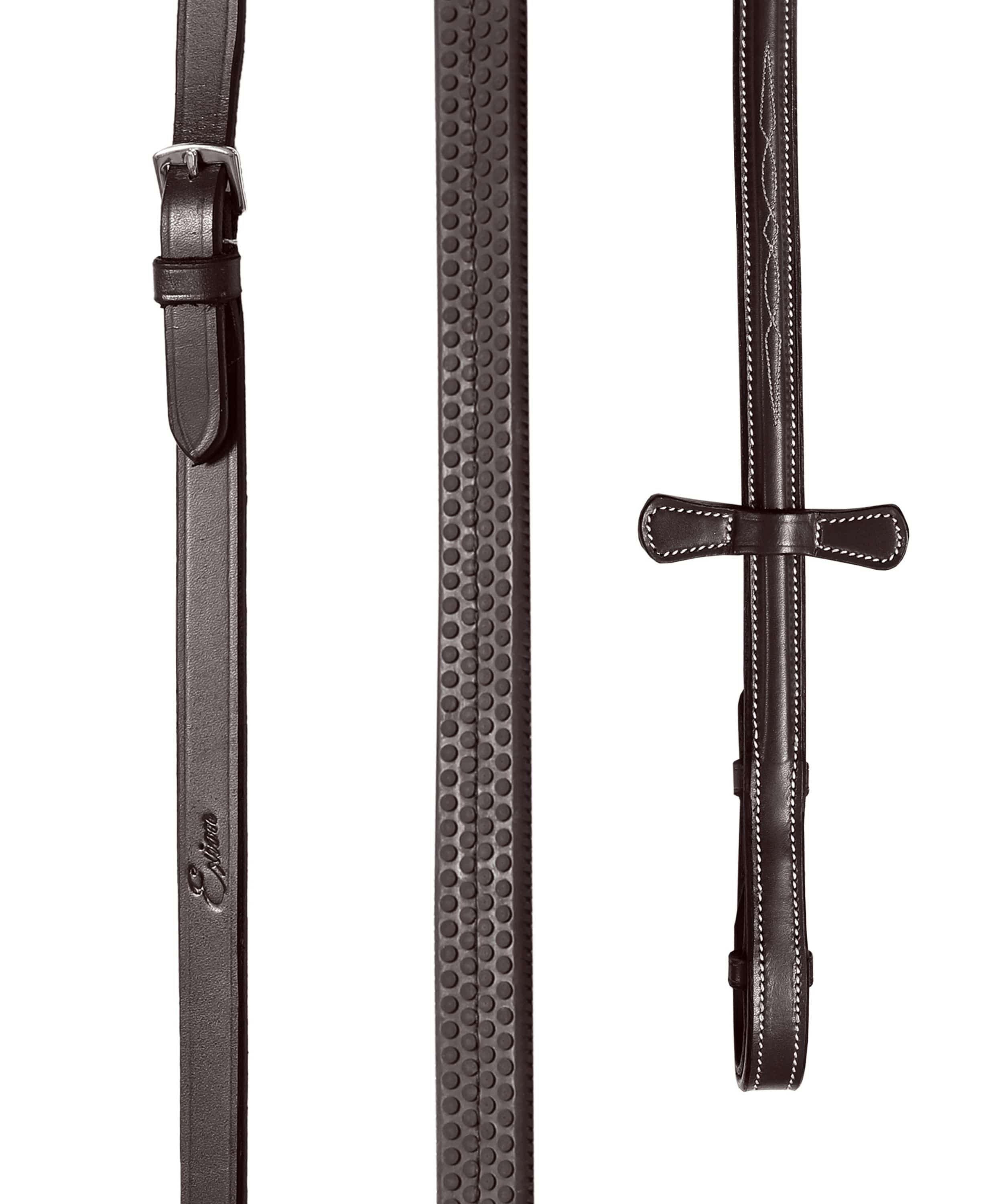 ExionPro Rubber Reins w/Fancy Stitching - Equine Exchange Tack Shop