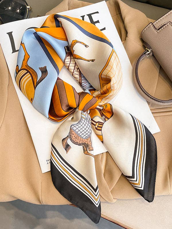 Animal Print Square Scarves and Hats - Equine Exchange Tack Shop