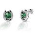 Kelly Herd Green Stone Horseshoe Earrings - Sterling Silver - Equine Exchange Tack Shop
