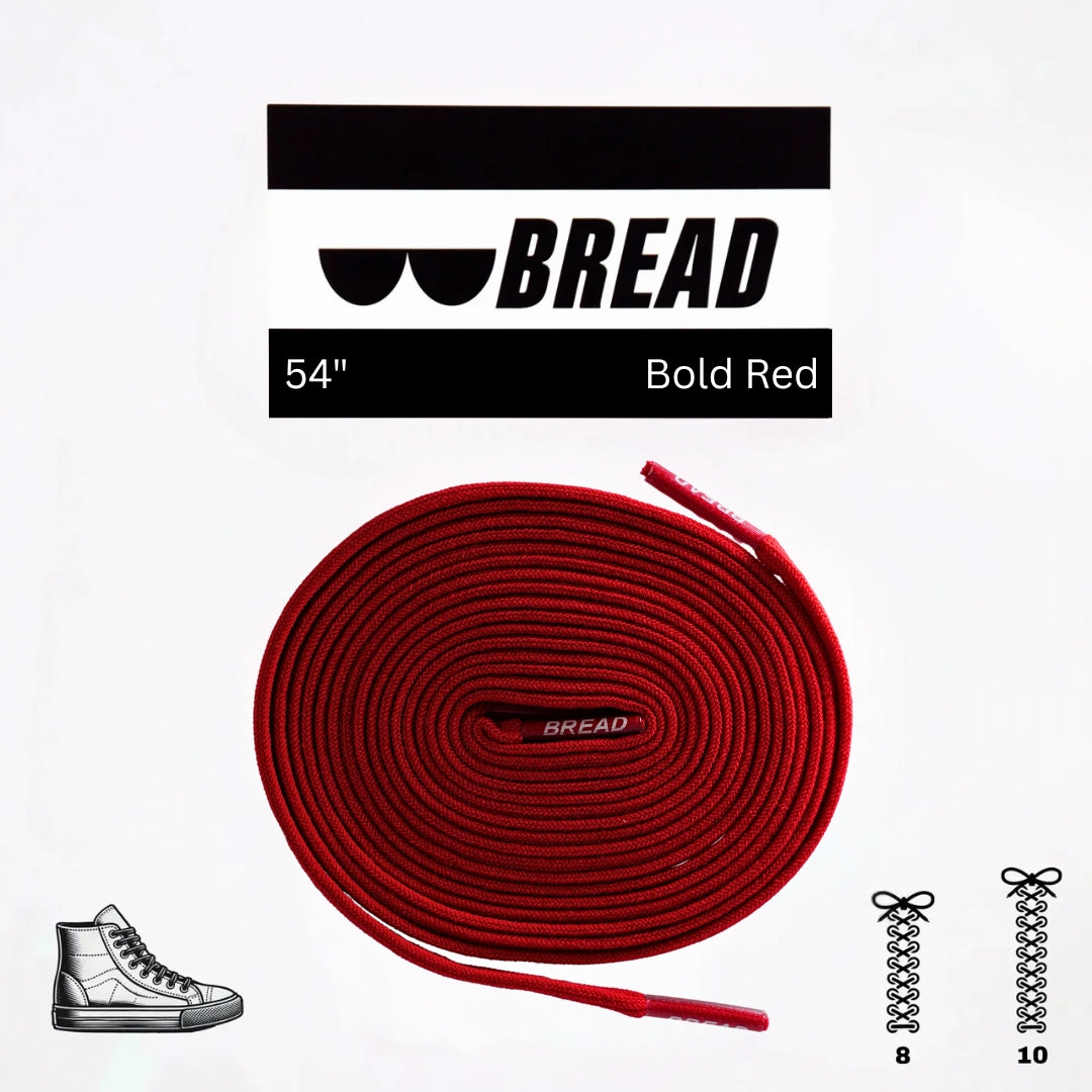 Bold Red Elastic Shoelaces  