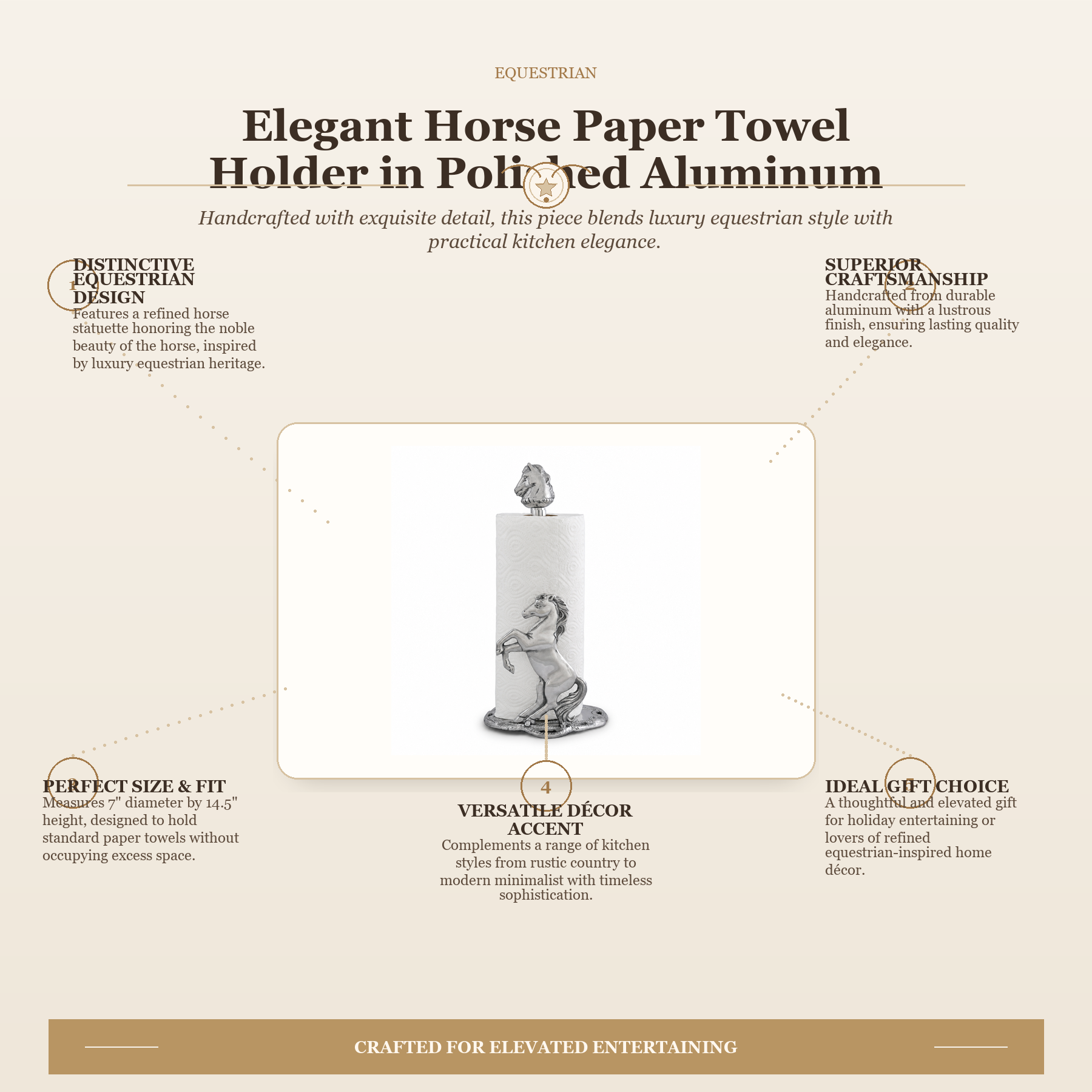 Horse Paper Towel Holder