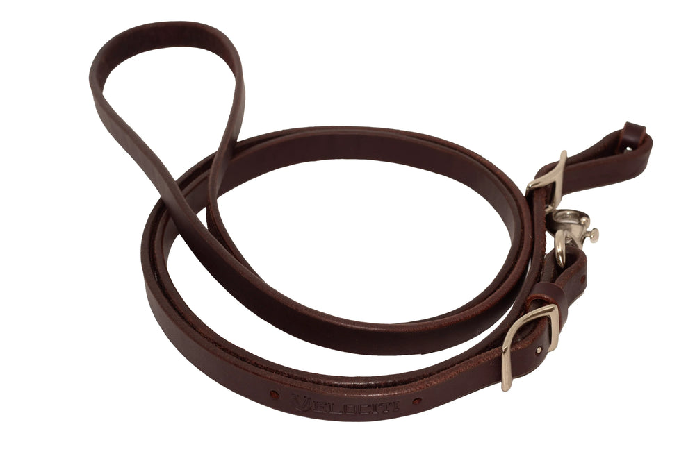 Velociti Leather Roping Rein - Equine Exchange Tack Shop