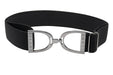 1.5" Elastic Belt - Black w/Gunmetal Stirrup - Equine Exchange Tack Shop