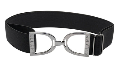 1.5" Elastic Belt - Black w/Gunmetal Stirrup - Equine Exchange Tack Shop