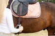 Powder Pink Suede Saddle Pad - Equine Exchange Tack Shop