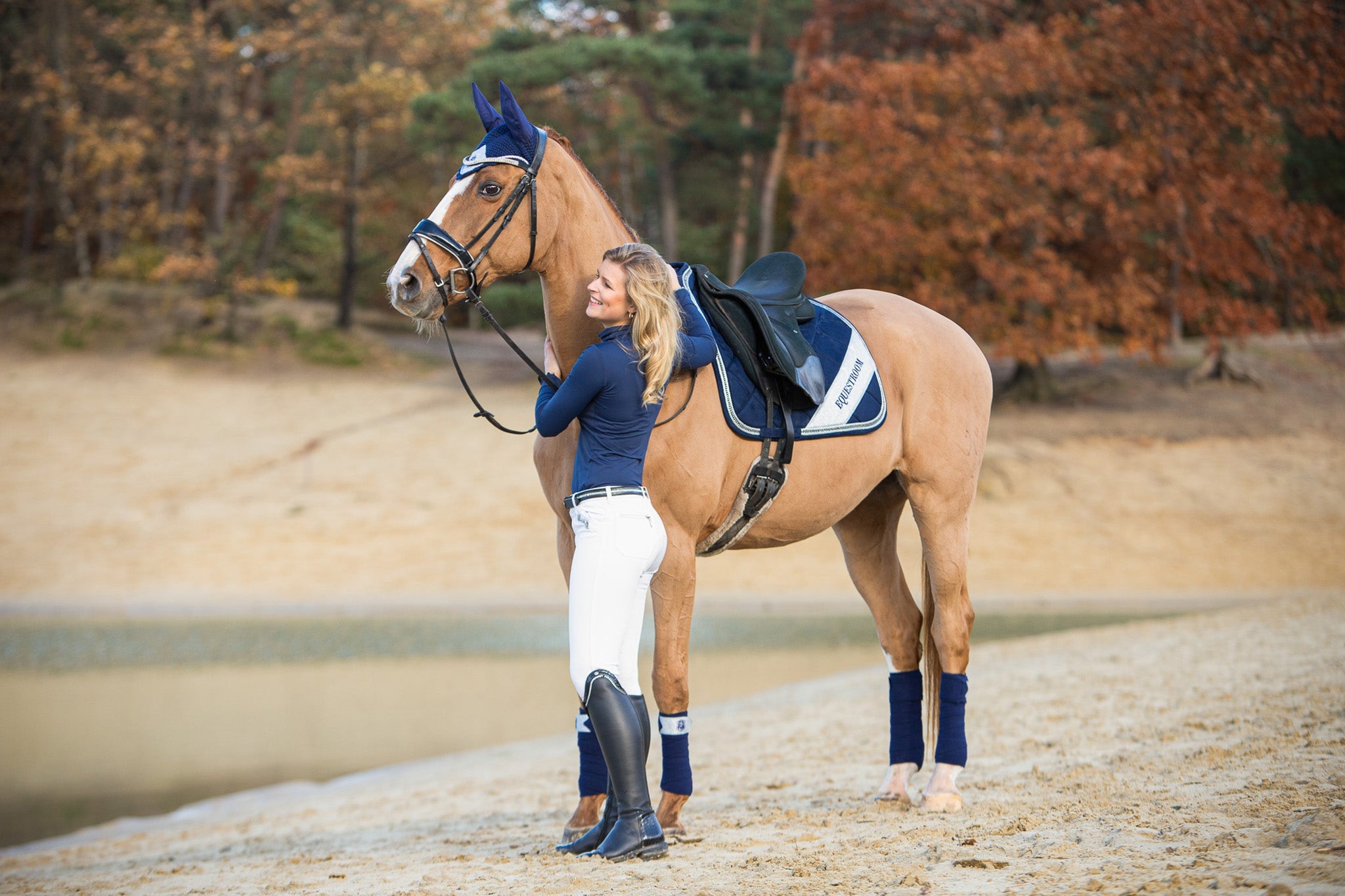 Blue Astra Saddle Pad Set - Equine Exchange Tack Shop