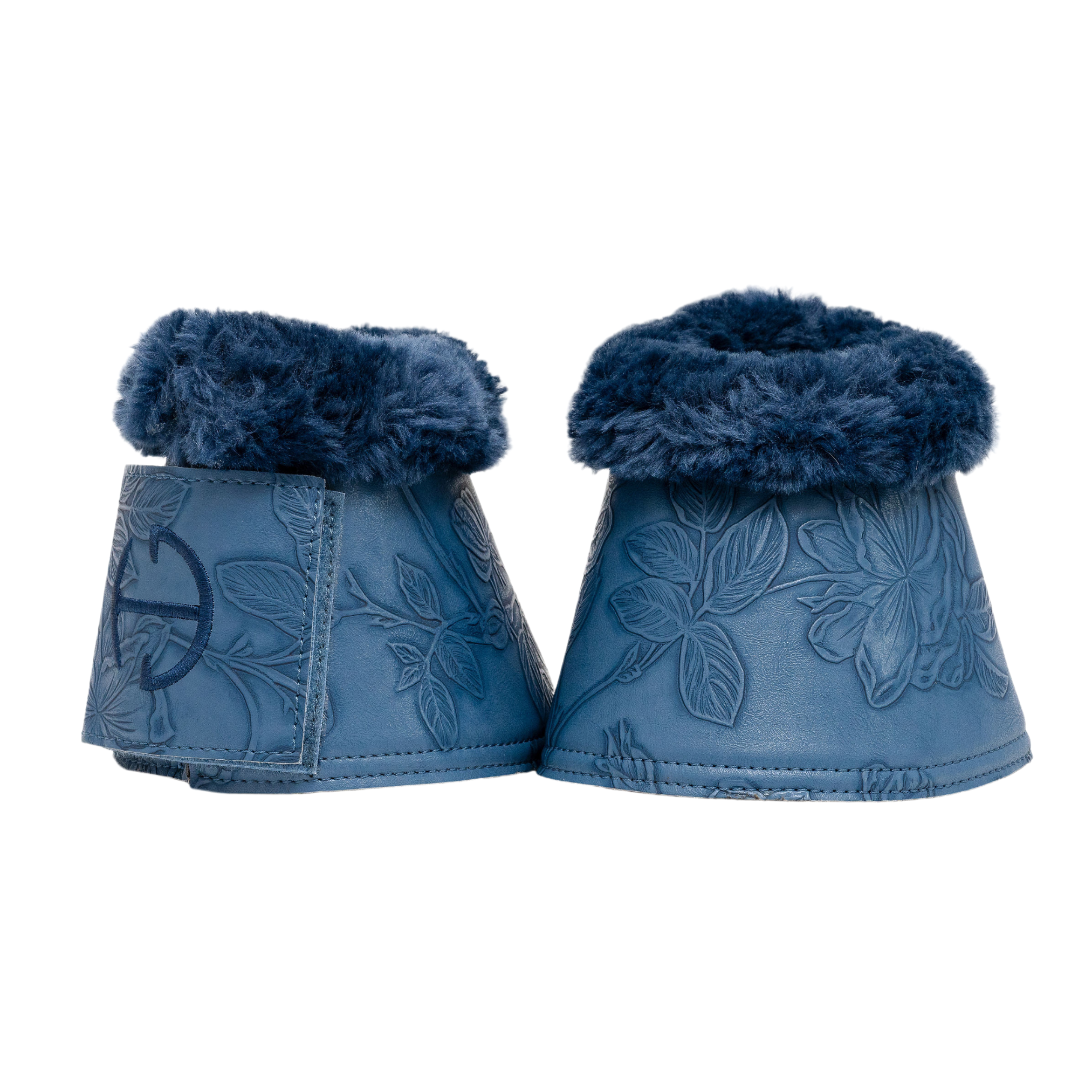 Romance Collection Bell Boots - Black & Crimson Rose - Equine Exchange Tack Shop