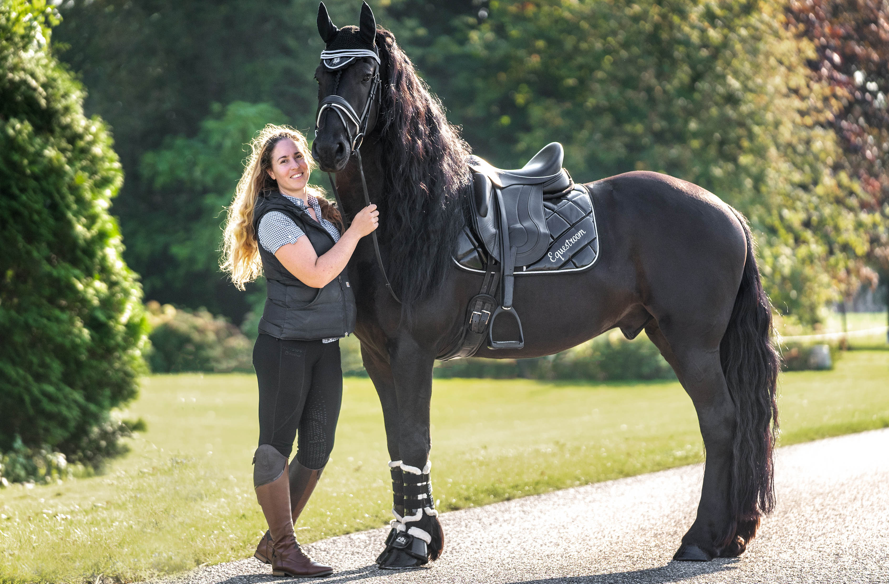 Black Ink Saddle Pad Set - Equine Exchange Tack Shop
