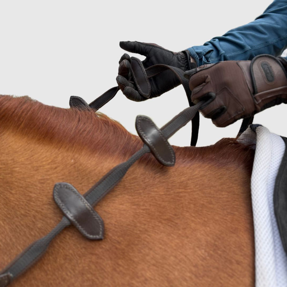 Aaron Vale Rein with 3 Slim Hand Grips - Equine Exchange Tack Shop