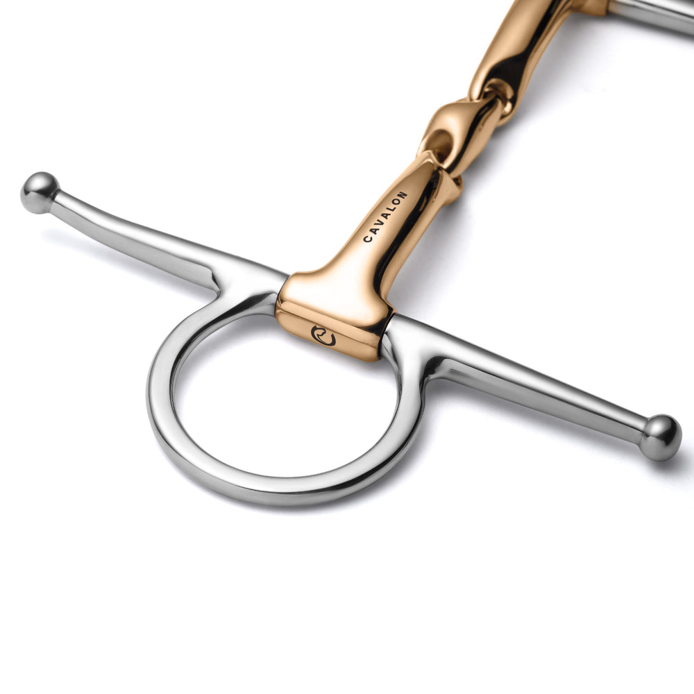 Full Cheek Lozenge Savor Gold Snaffle - Equine Exchange Tack Shop