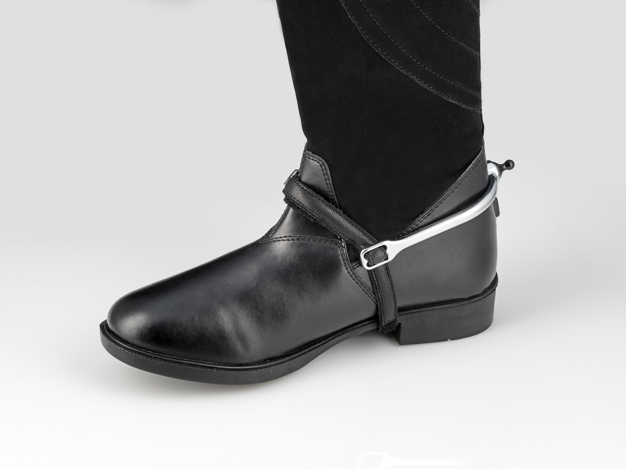 American Equus Spur-Tech Performance Spur Straps Sparkle Black - Equine Exchange Tack Shop