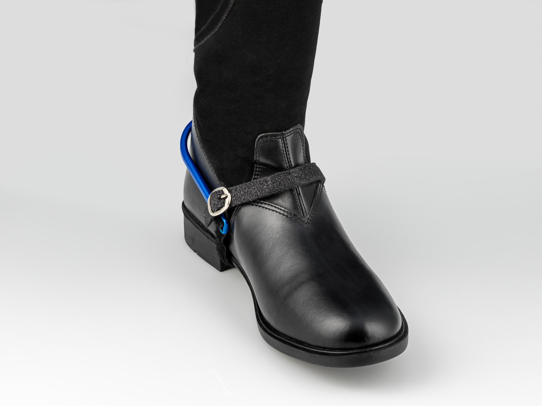 American Equus Spur-Tech Performance Spur Straps Sparkle Black - Equine Exchange Tack Shop