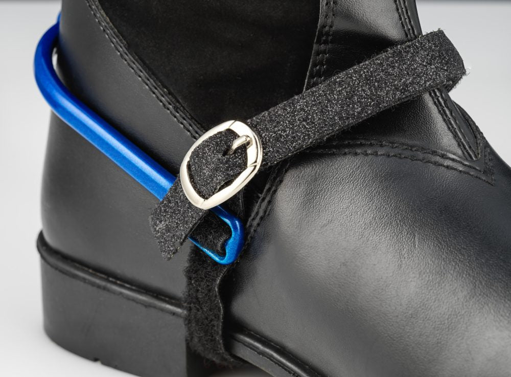 American Equus Spur-Tech Performance Spur Straps Sparkle Black - Equine Exchange Tack Shop