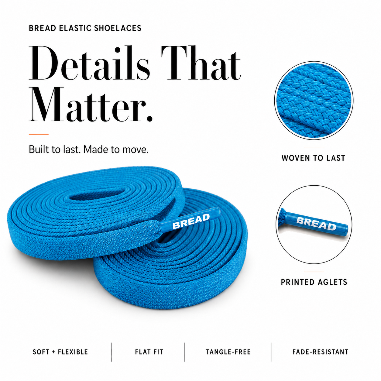 Bold Red Elastic Shoelaces