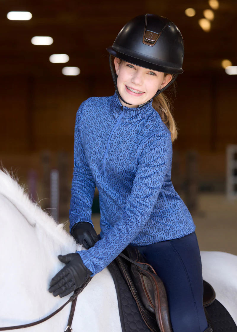 Kids Snaffle Links Fleece Half Zip Top - Equine Exchange Tack Shop