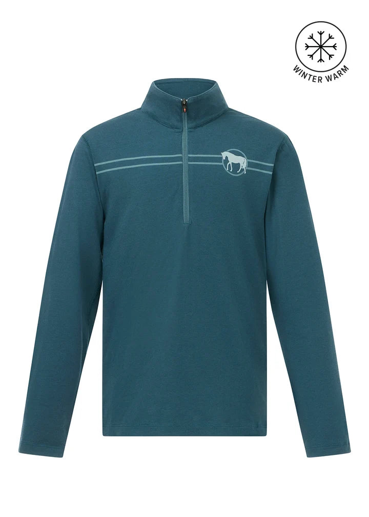 Kids Equi Rhythm Lite Quarter Zip Riding Top