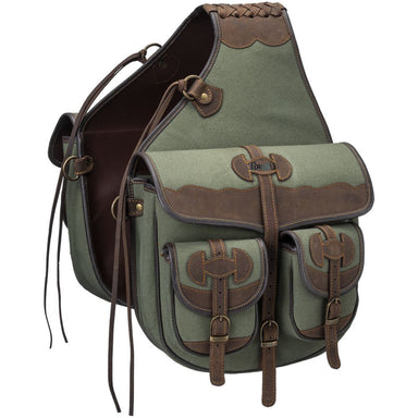 Canvas Saddle Bag W/ Leather Accents - Equine Exchange Tack Shop