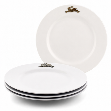 Bunny / Rabbit Melamine Lunch Plates - Set of 4  