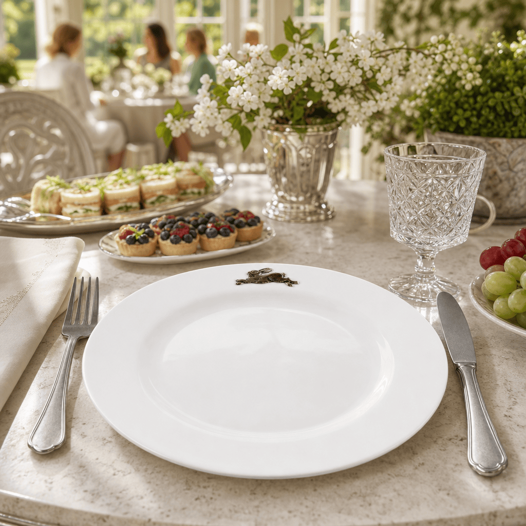 Bunny / Rabbit Melamine Lunch Plates - Set of 4