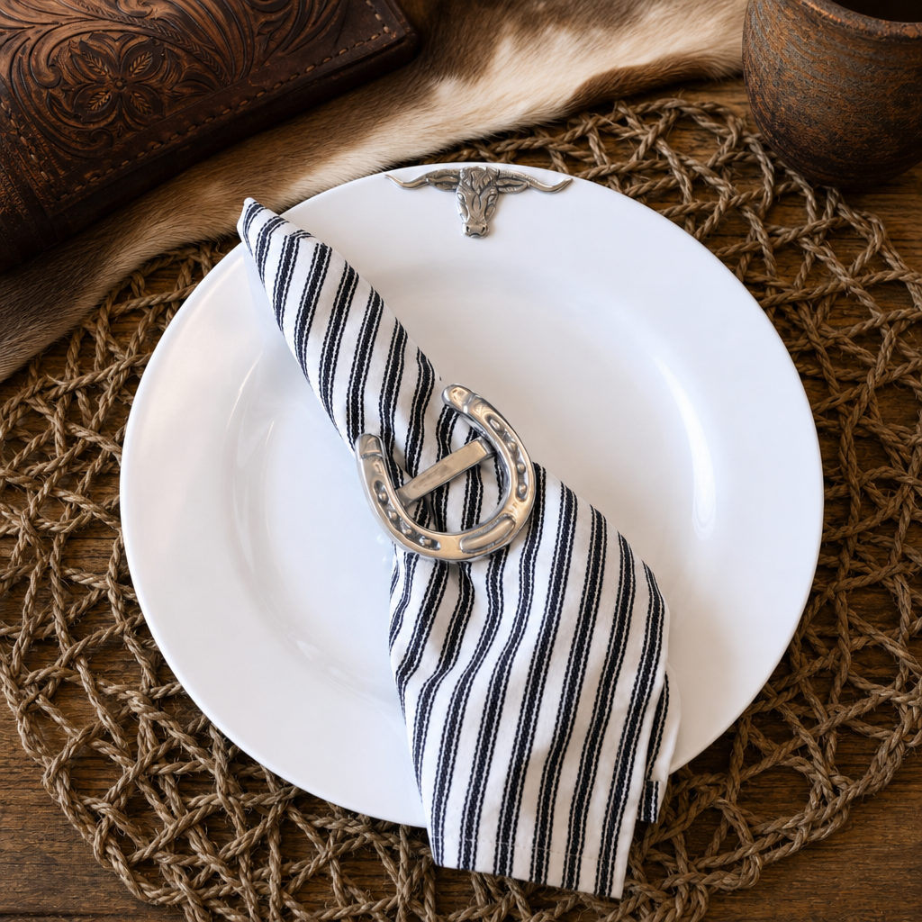 Longhorn Melamine Lunch Plates - Set of 4  